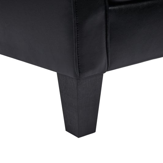 Sofa Chair Set Accent Chair Manual Black Upholstered Club Chair