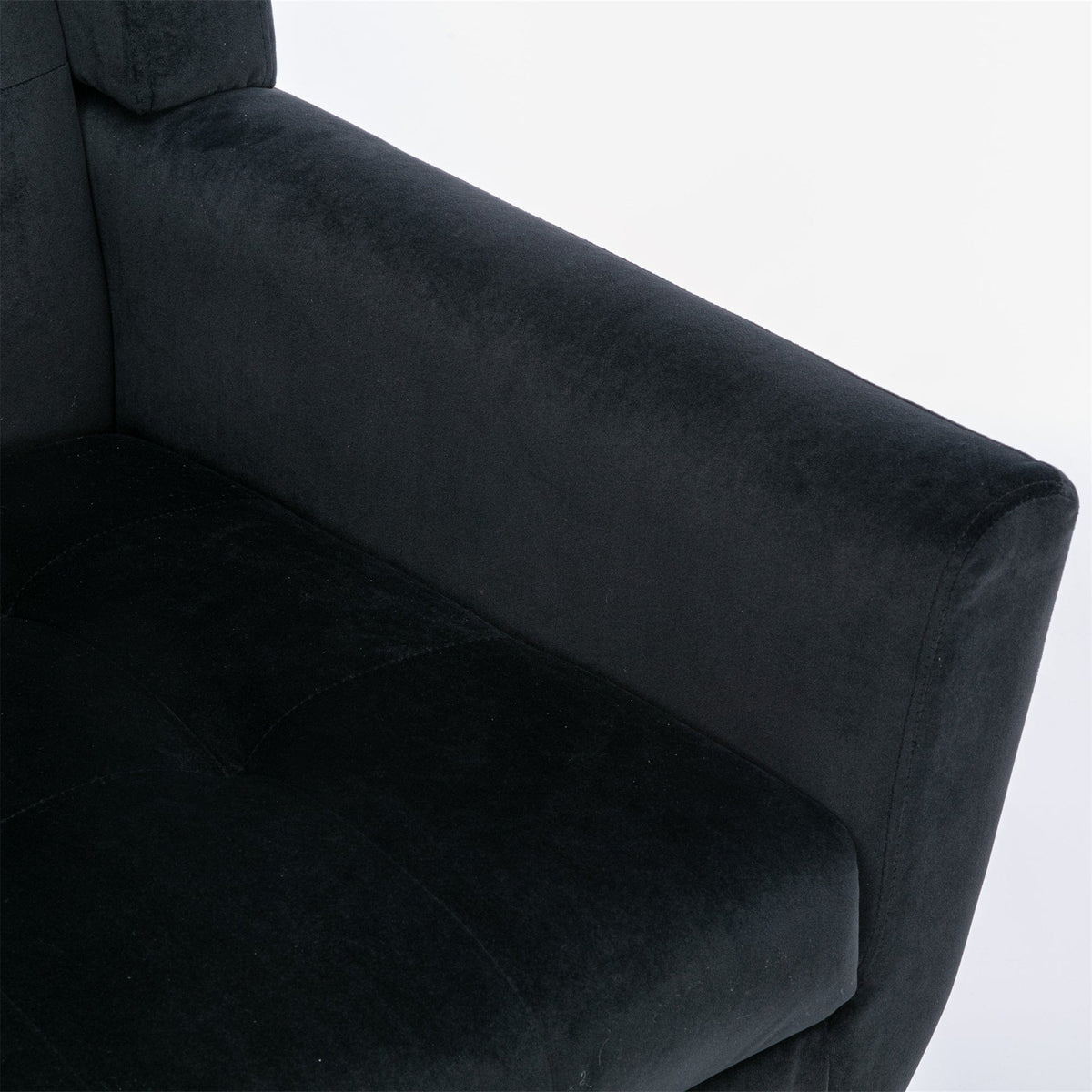 Sofa Chair Set Accent Chair Modern Soft Black Velvet Accent Chair