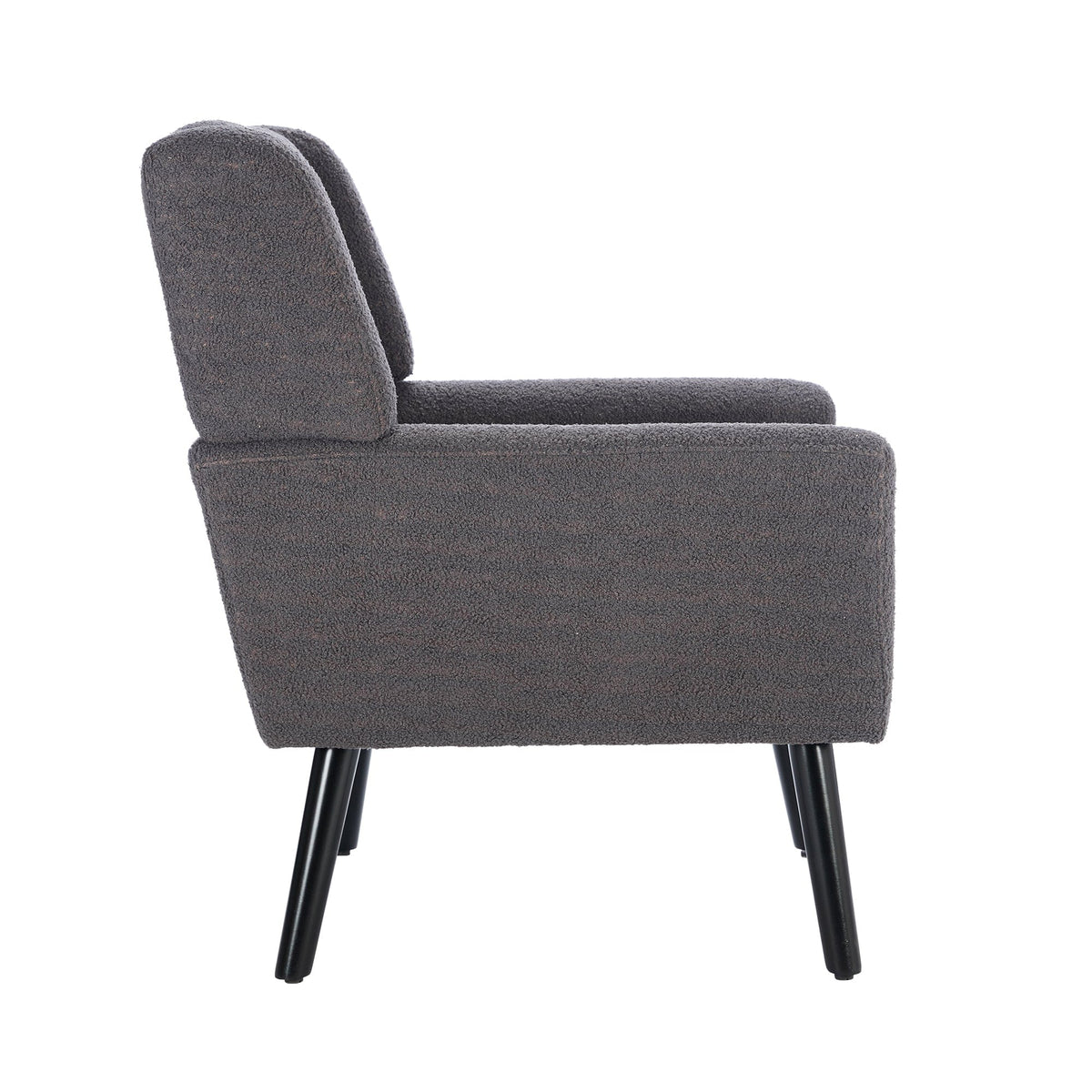 Sofa Chair Set Accent Chair Modern Soft Dark Gray Velvet Upholstered Accent Chair
