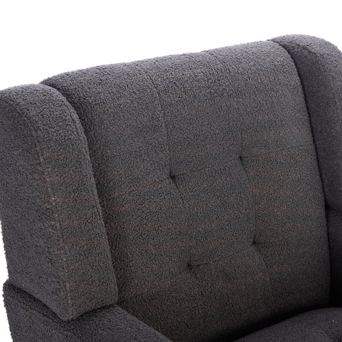 Sofa Chair Set Accent Chair Modern Soft Dark Gray Velvet Upholstered Accent Chair