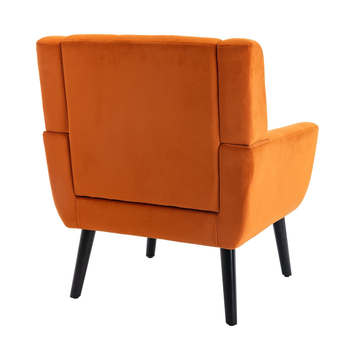 Sofa Chair Set Accent Chair Modern Soft Orange Velvet Upholstered Accent Chair