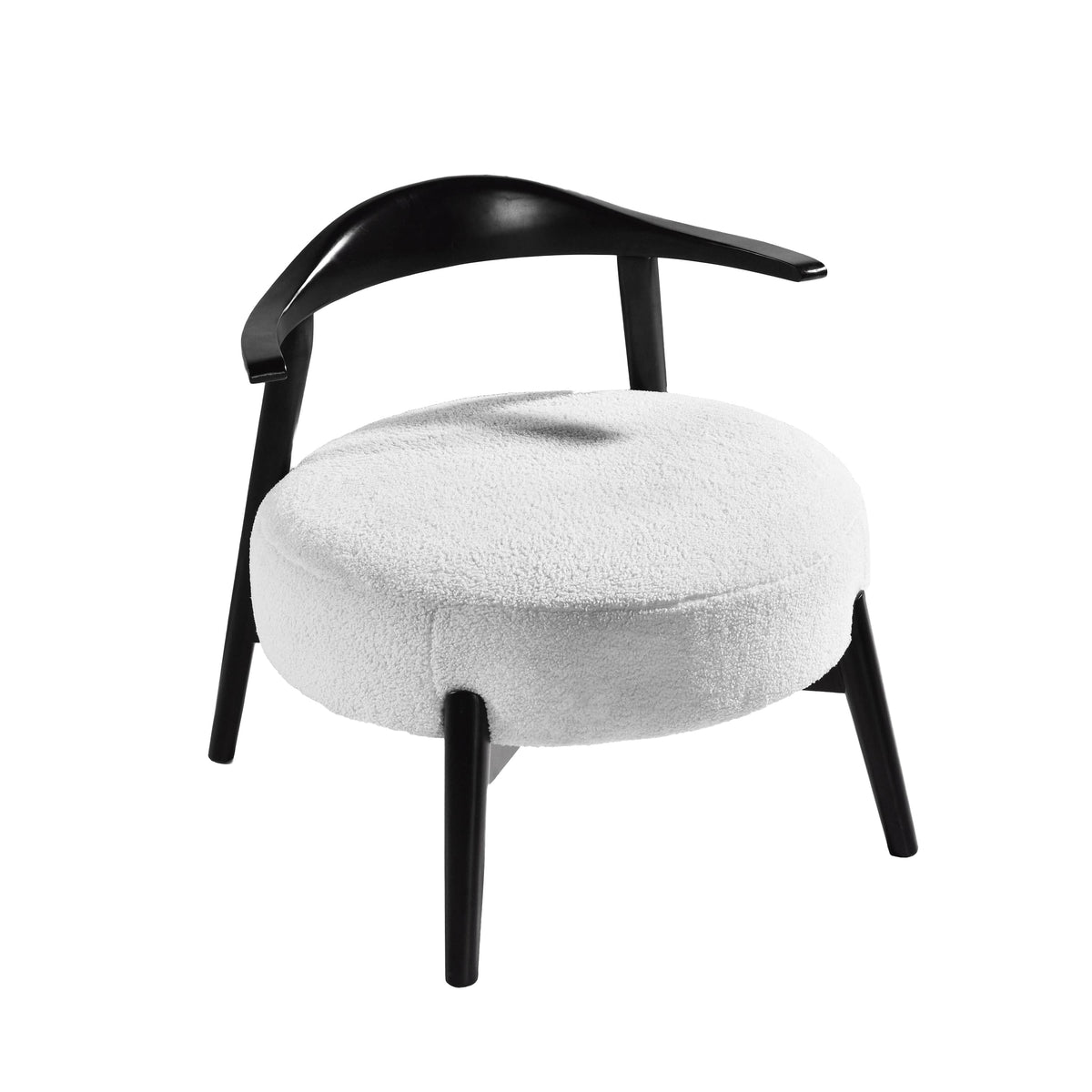 Sofa Chair Set Accent Chair Modern White Accent Chair with Birch Wood Frame