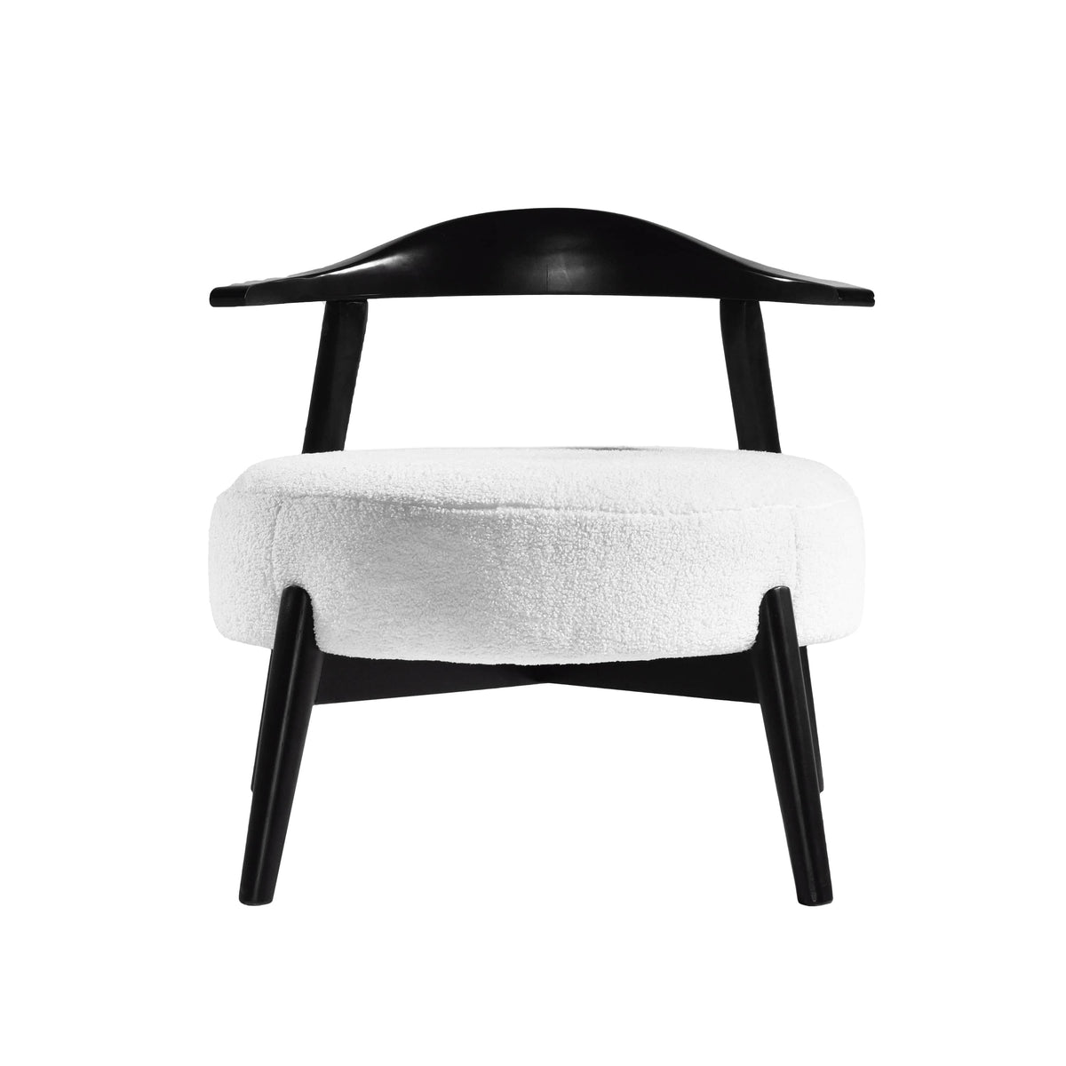 Sofa Chair Set Accent Chair Modern White Accent Chair with Birch Wood Frame