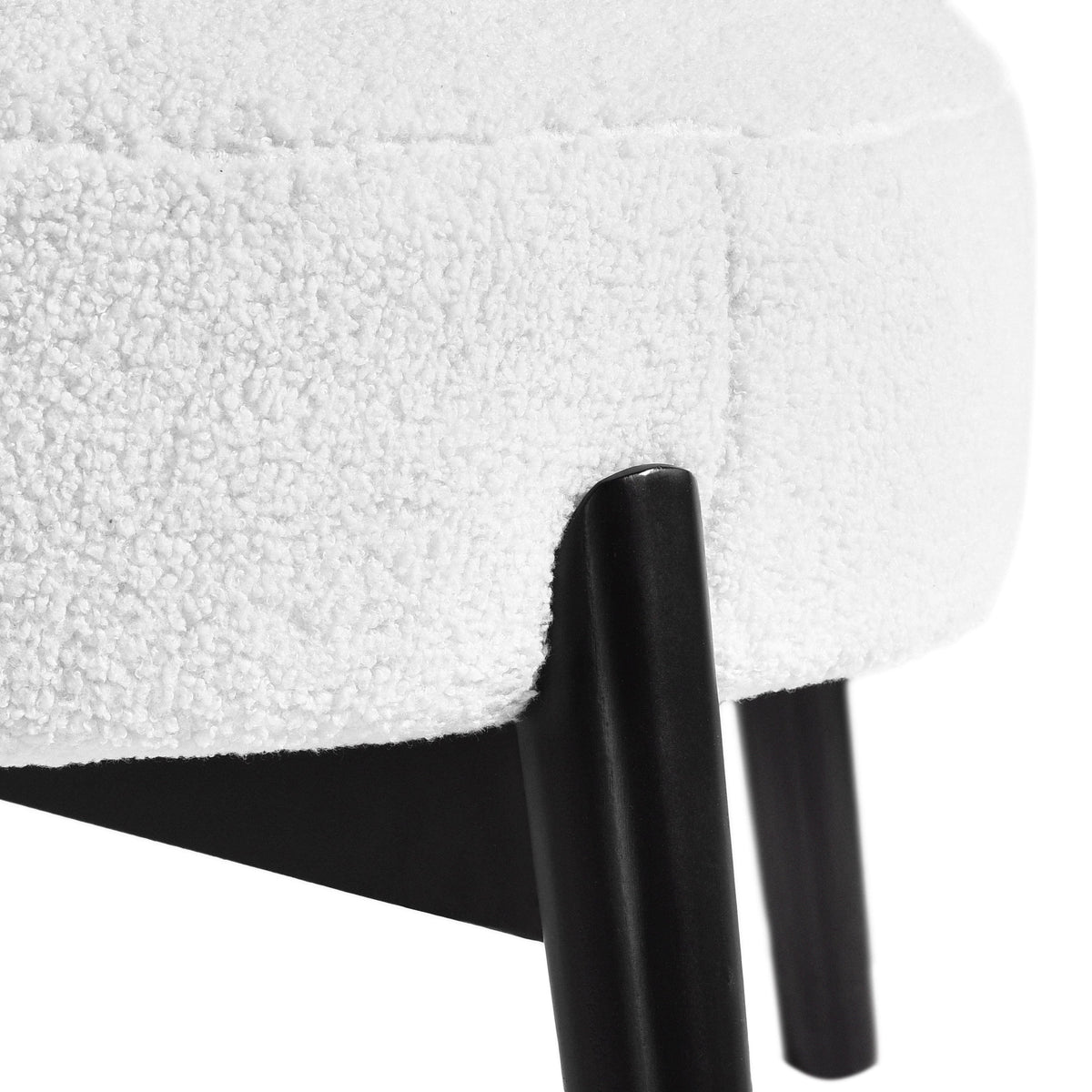 Sofa Chair Set Accent Chair Modern White Accent Chair with Birch Wood Frame