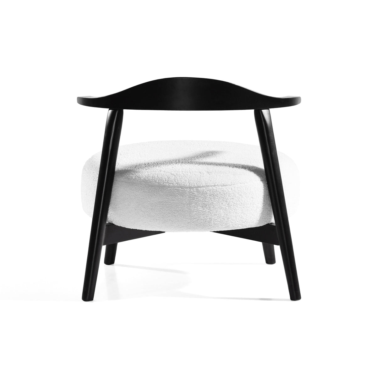 Sofa Chair Set Accent Chair Modern White Accent Chair with Birch Wood Frame