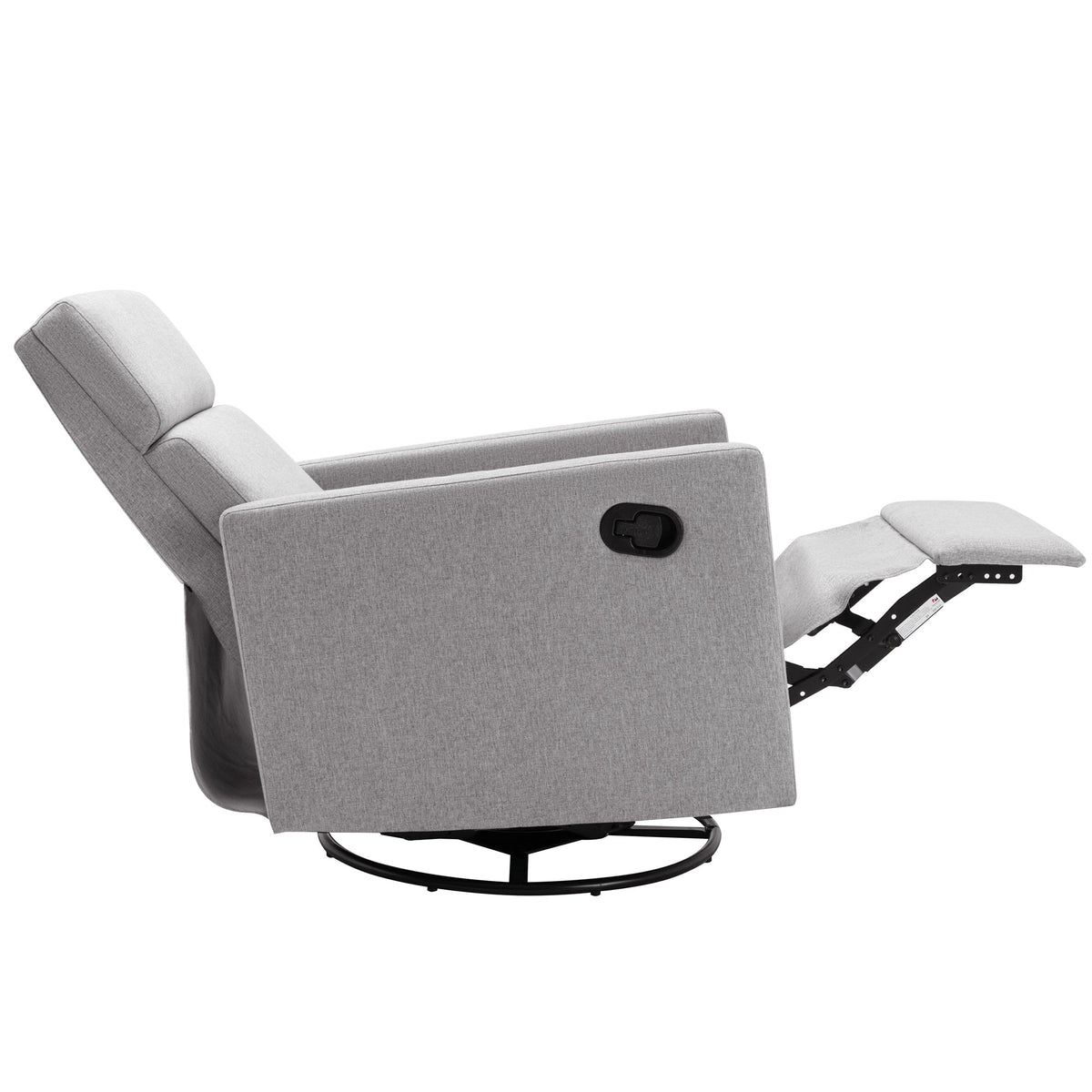 Sofa Chair Set Recliner Chair Modern Gray Upholstered Swivel Recliner Chair