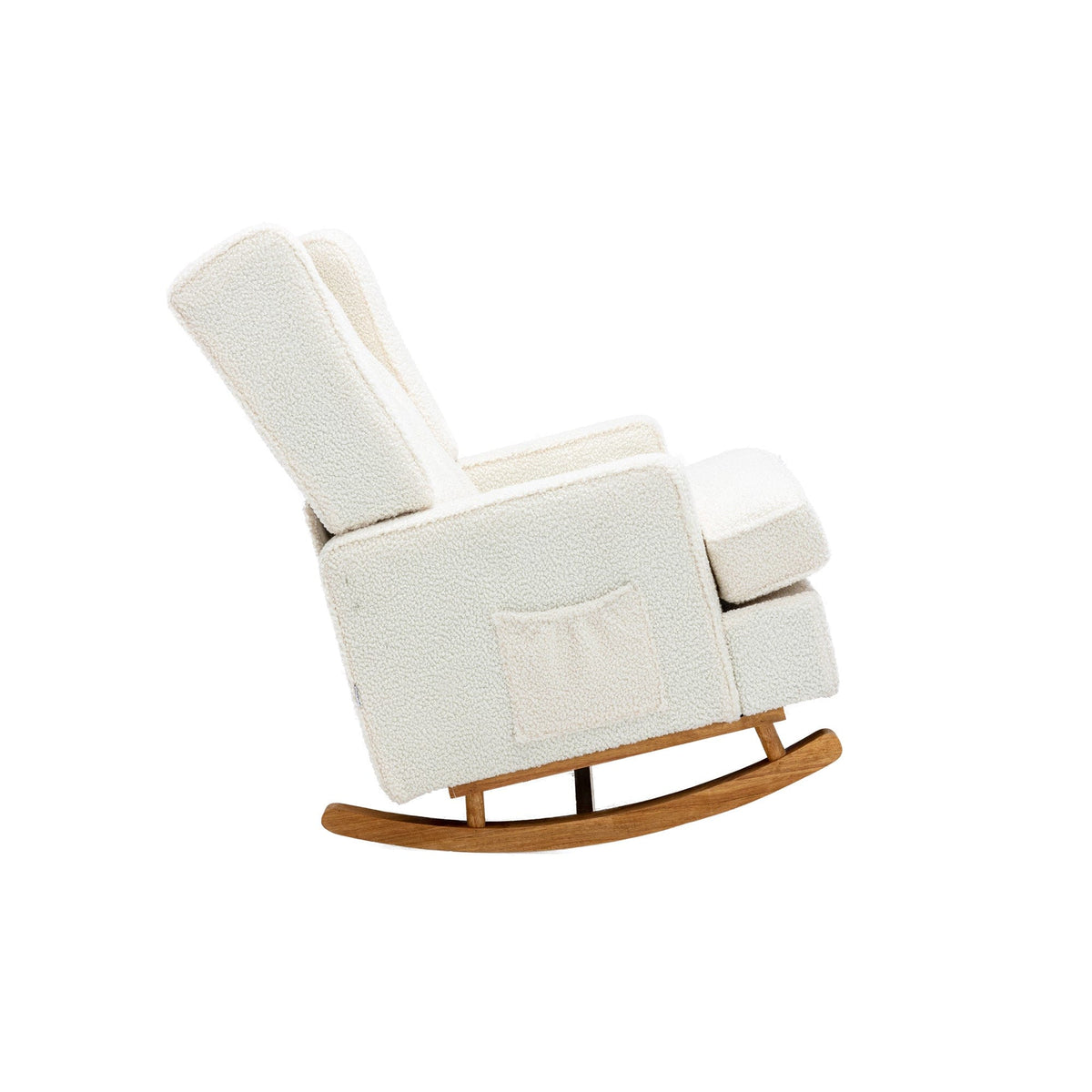 Sofa Chair Set Rocking Chair Mid-Century Modern White Teddy Rocking Chair