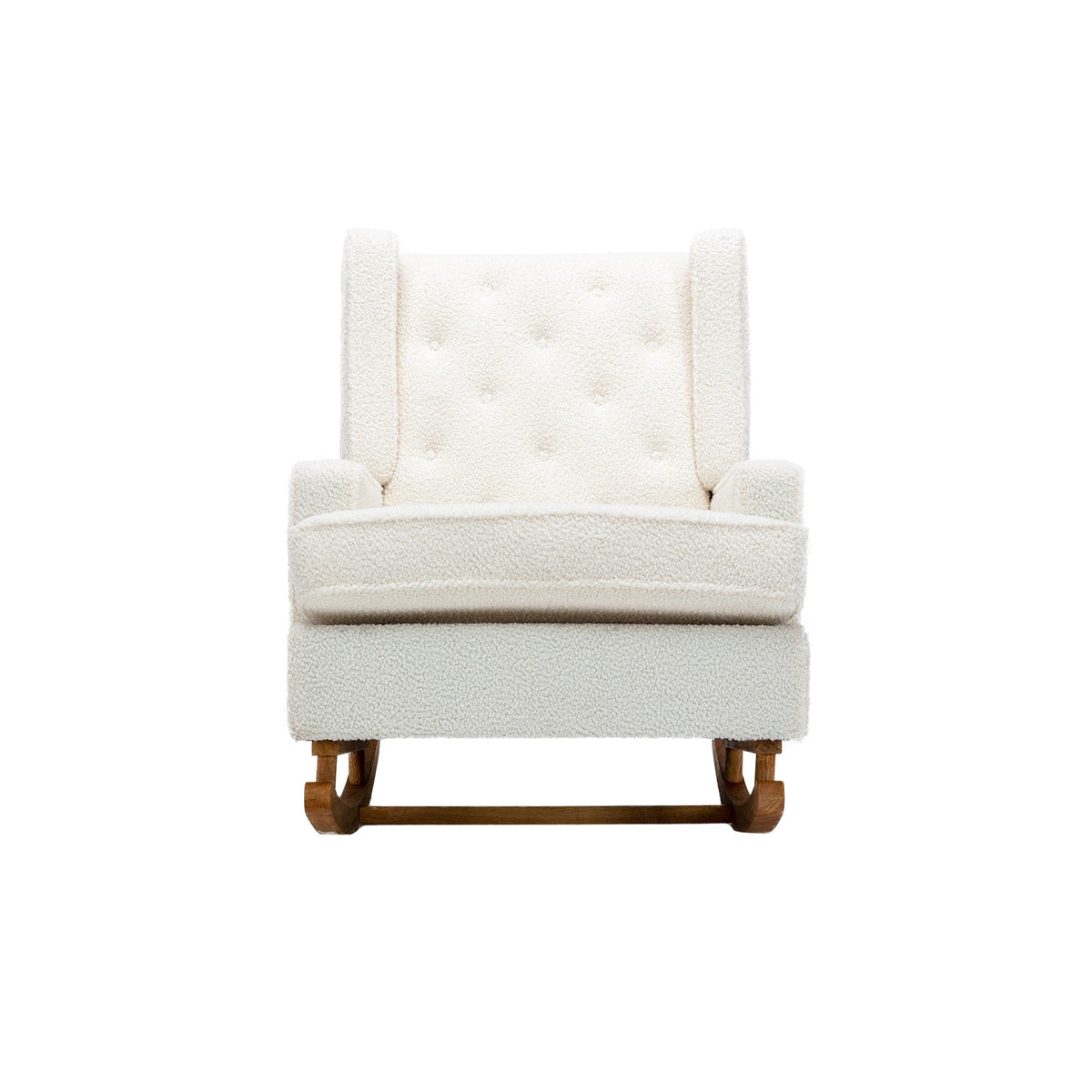 Sofa Chair Set Rocking Chair Mid-Century Modern White Teddy Rocking Chair
