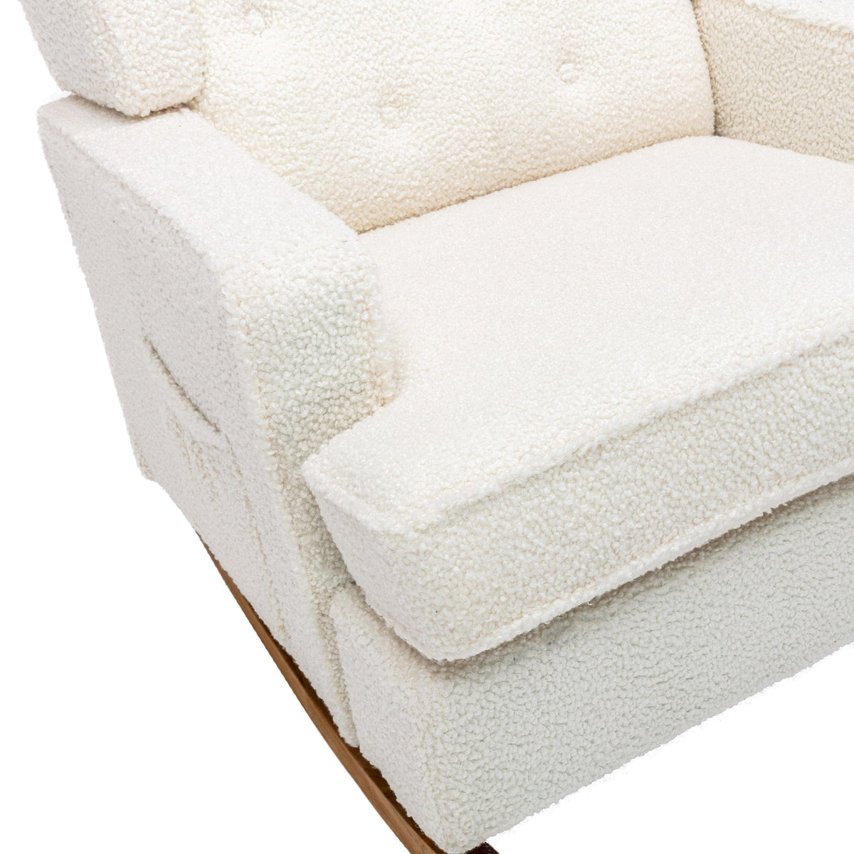 Sofa Chair Set Rocking Chair Mid-Century Modern White Teddy Rocking Chair