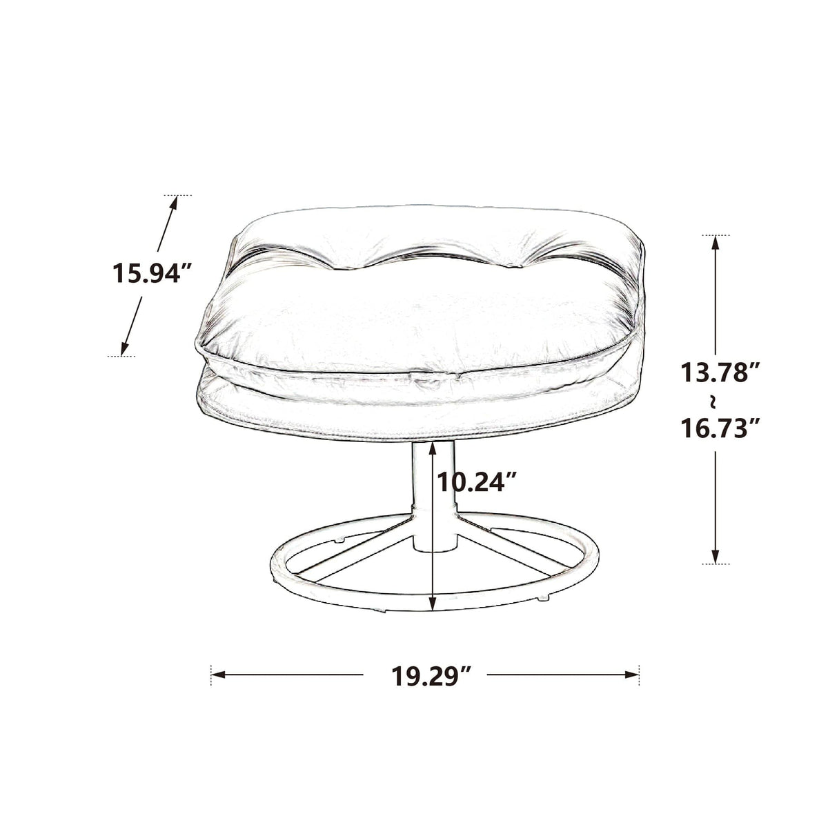 Sofa Chair Set Swivel Chair Pink Velvet Accent Chair with Ottoman Set