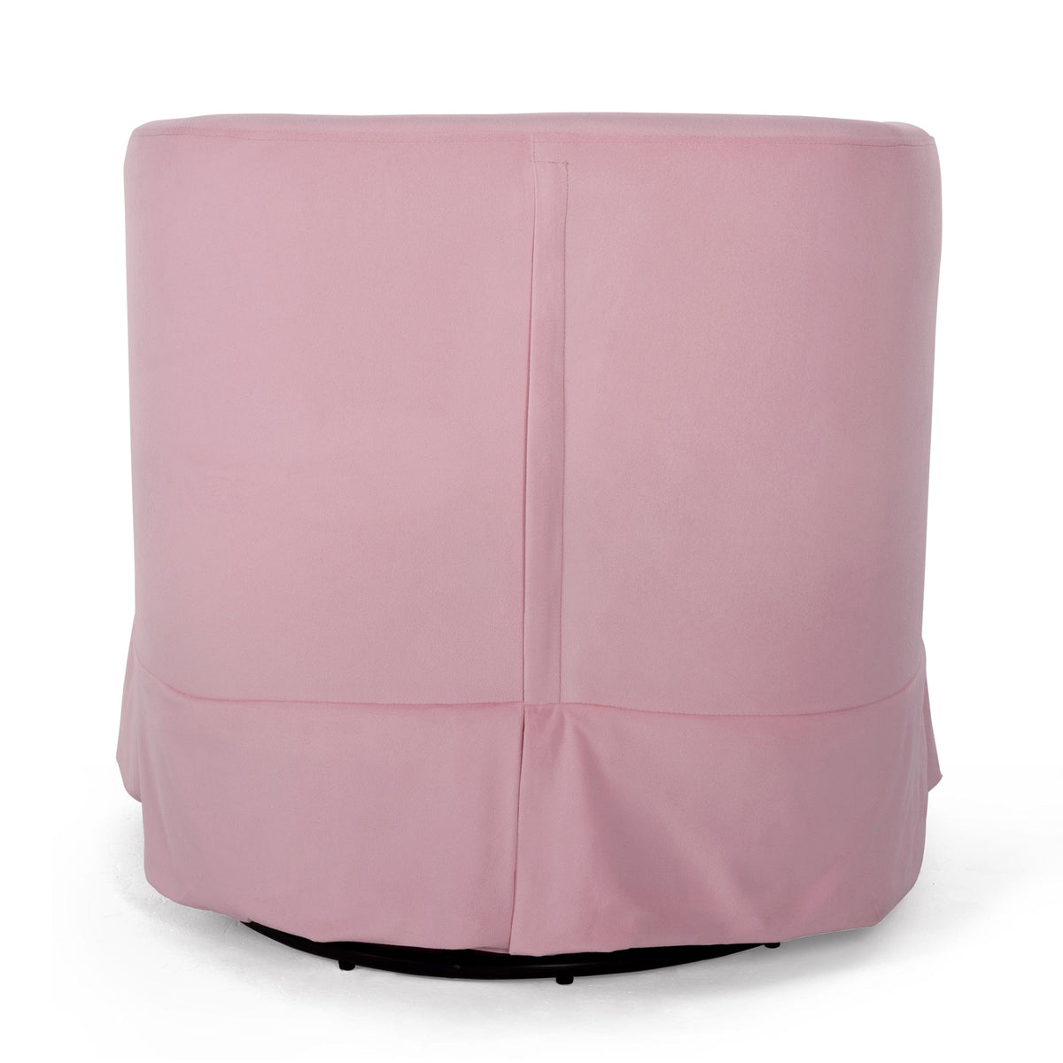 Sofa Chair Set Swivel Chair Pink Velvet Swivel Chair with 360° Rotation and Comfortable Cushioning