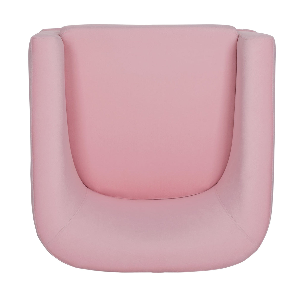 Sofa Chair Set Swivel Chair Pink Velvet Swivel Chair with 360° Rotation and Comfortable Cushioning