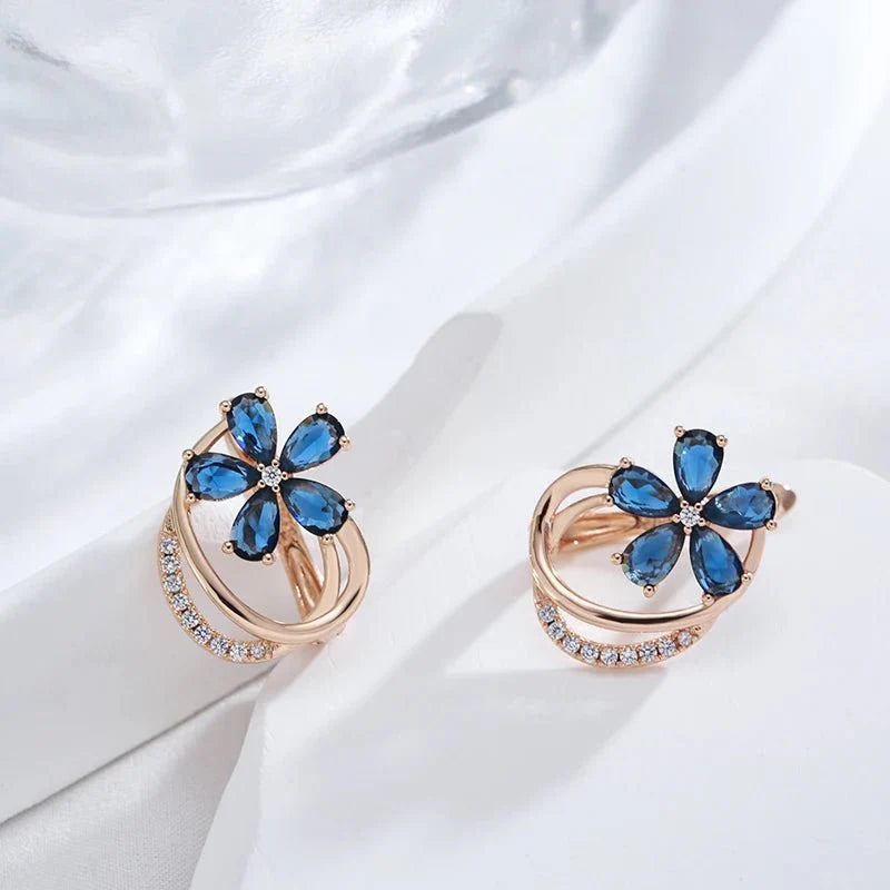 Spring aurora floral earrings