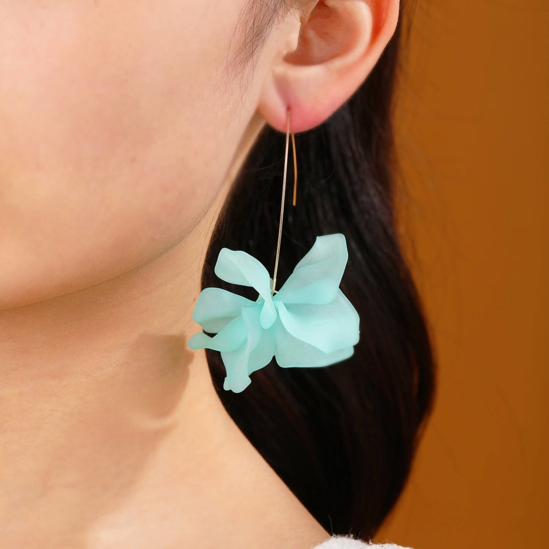 Fariba Spring Floral Hoop Earrings