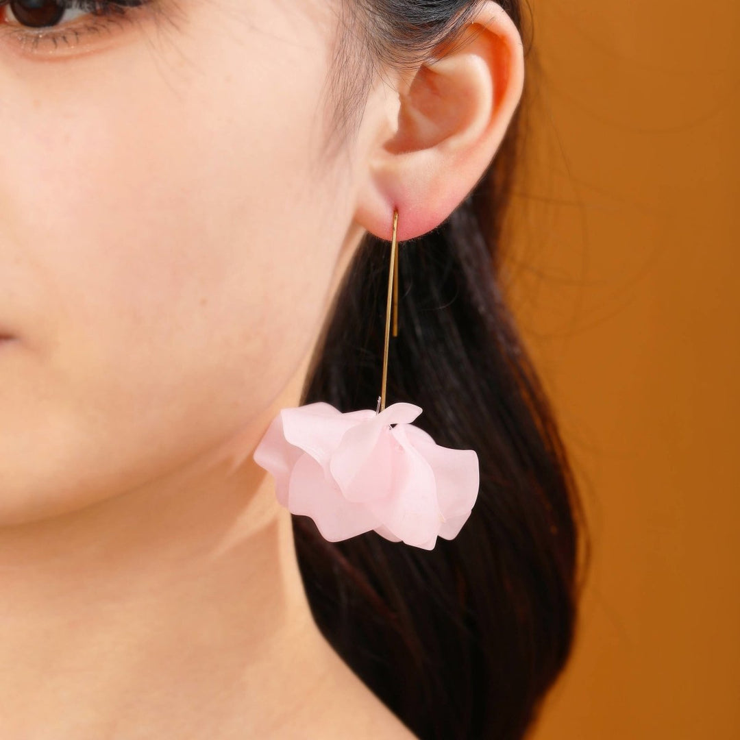 Fariba Spring Floral Hoop Earrings