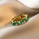 Load image into Gallery viewer, Staggering Baguette Crystal Rings
