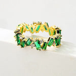 Load image into Gallery viewer, Staggering Baguette Crystal Rings
