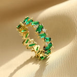 Load image into Gallery viewer, Staggering Baguette Crystal Rings

