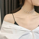 Load image into Gallery viewer, Staggering Pearl Choker Necklace
