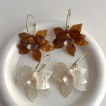 Load image into Gallery viewer, Statement Floral Hoop Earrings
