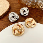 Load image into Gallery viewer, Statement Pretzel Spiral Twist Earrings
