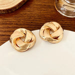 Load image into Gallery viewer, Statement Pretzel Spiral Twist Earrings
