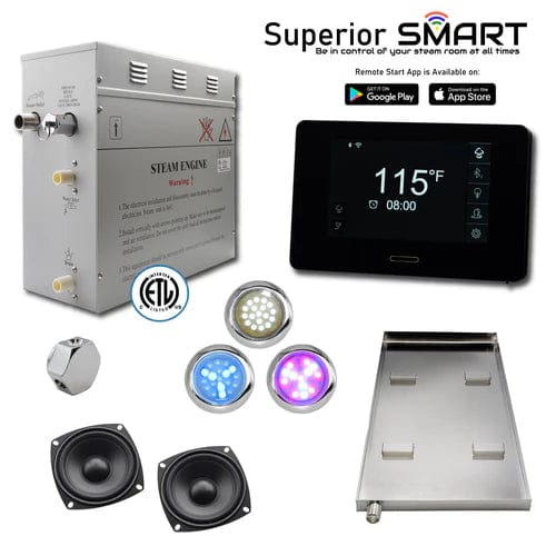 STEAM PLANET Steam Generators Steam planet WiFi Superior SMART Steam Shower Generator Kit 6kW- SP6T1DP