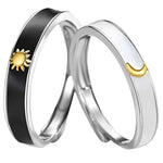 Load image into Gallery viewer, Sun &amp; Moon Matching Couples Rings
