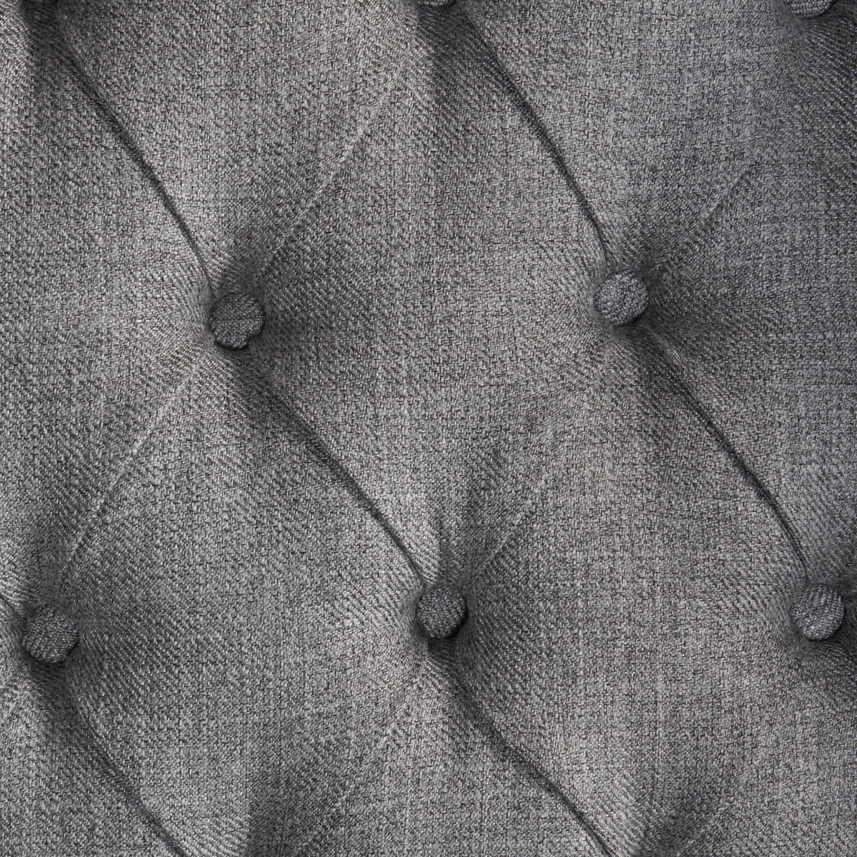 THE FURNITURE CO. Accent Chair Antique-Styled Gray Tufted Armchair