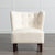 THE FURNITURE CO. Accent Chair Armless Cream Sherpa Tufted Accent Chair