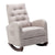 THE FURNITURE CO. Accent Chair Baby Room High Back Tan Cotton Rocking Chair