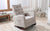 THE FURNITURE CO. Accent Chair Baby Room High Back Tan Cotton Rocking Chair