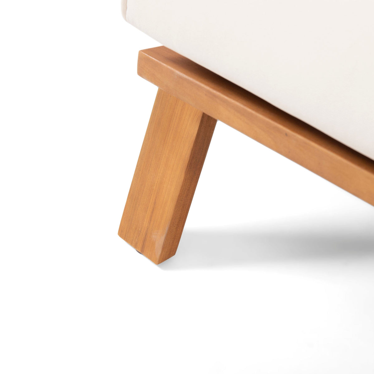 THE FURNITURE CO. Accent Chair Beige Acacia Wood Adirondack Chair