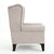 THE FURNITURE CO. Accent Chair Beige Antique-Inspired Tufted Armchair