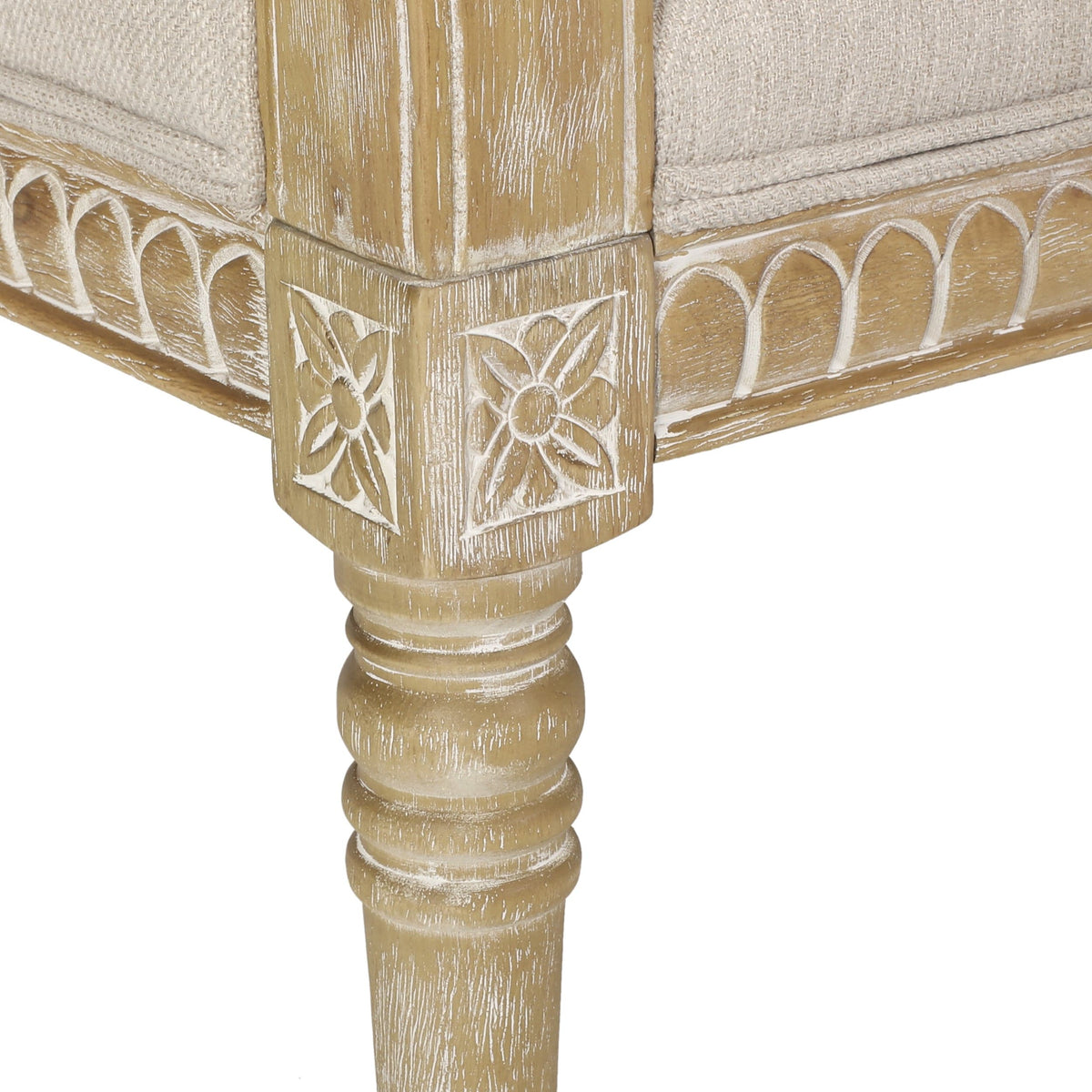 THE FURNITURE CO. Accent Chair Beige Brown French Country Club Chair