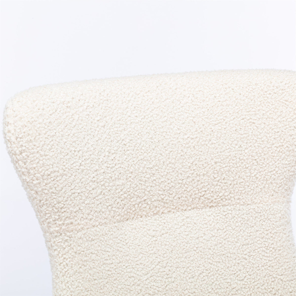 THE FURNITURE CO. Accent Chair Beige Teddy Fabric Rocking Chair