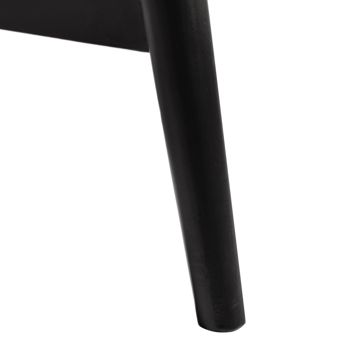 THE FURNITURE CO. Accent Chair Black Fabric Accent Chair with Birch Wood Legs