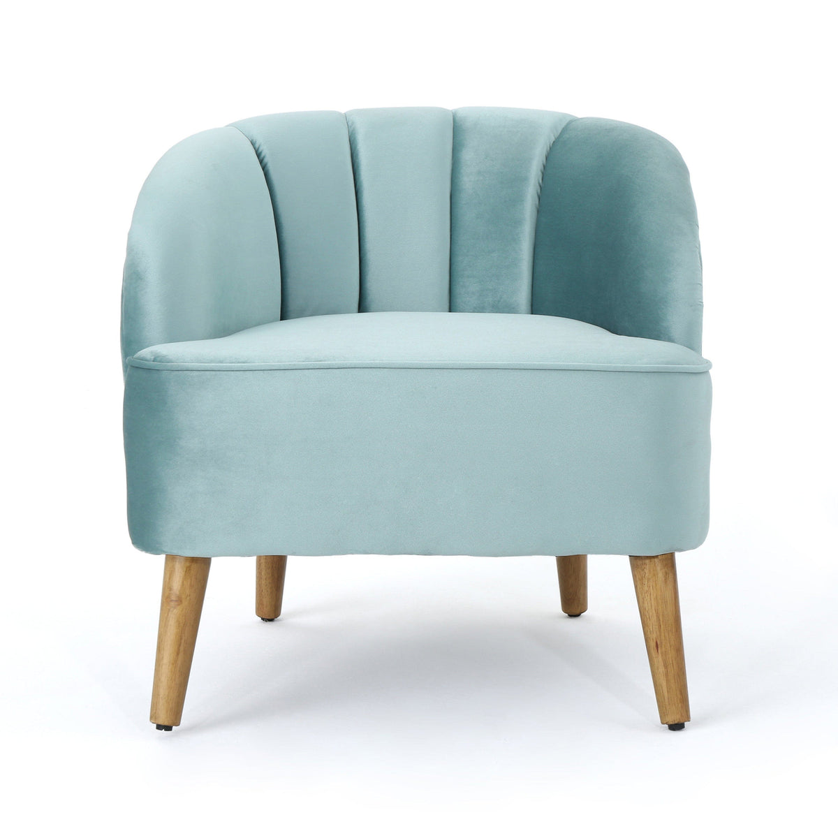 THE FURNITURE CO. Accent Chair Blue Mid-Century Modern Club Chair