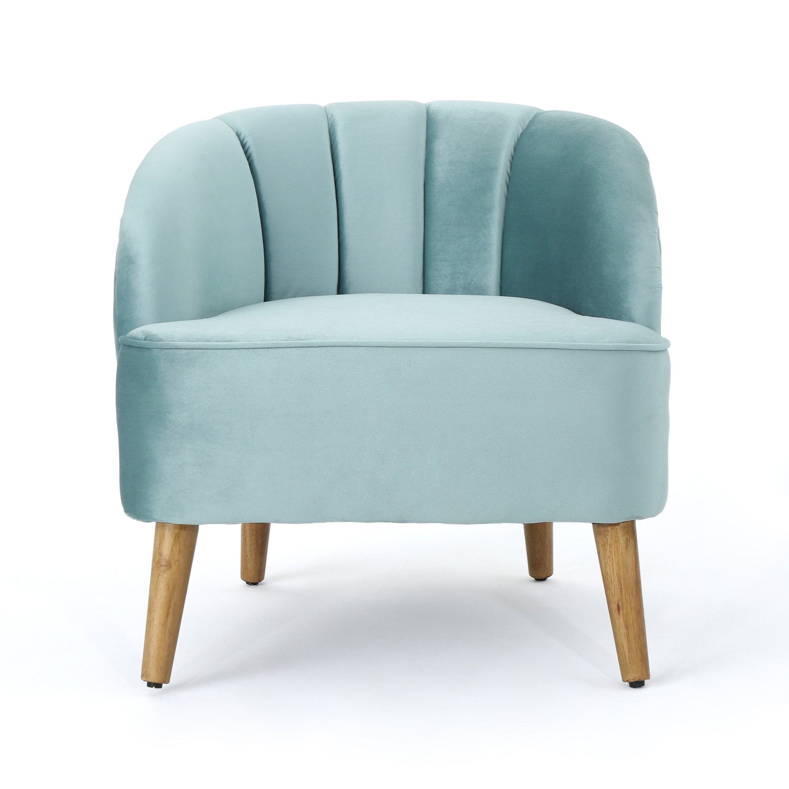 THE FURNITURE CO. Accent Chair Blue Mid-Century Modern Club Chair