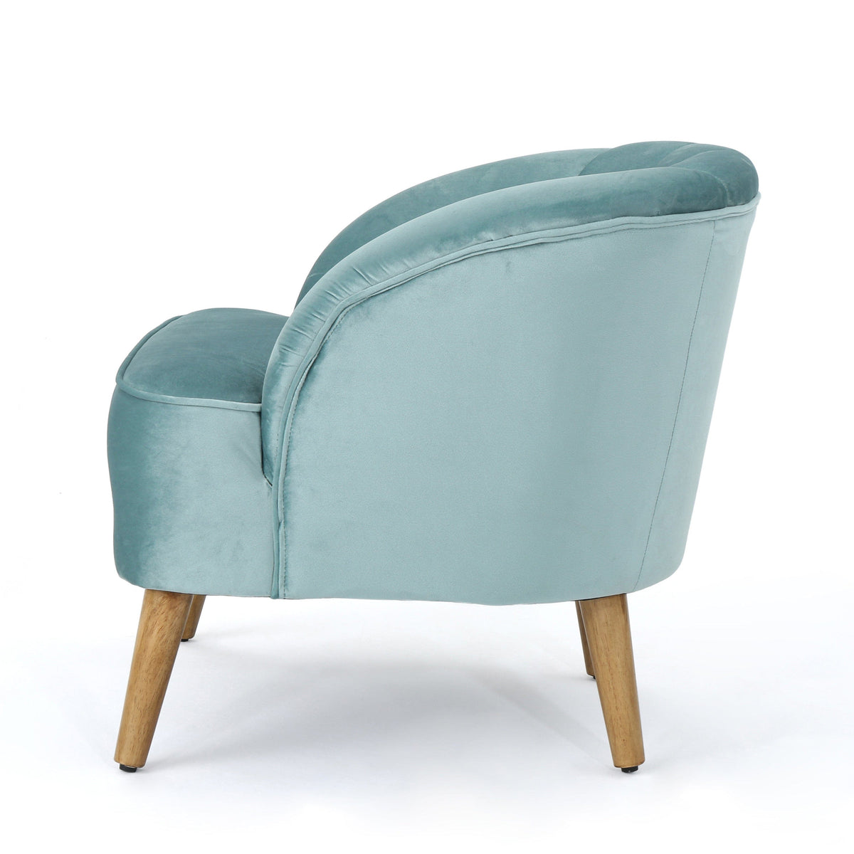 THE FURNITURE CO. Accent Chair Blue Mid-Century Modern Club Chair