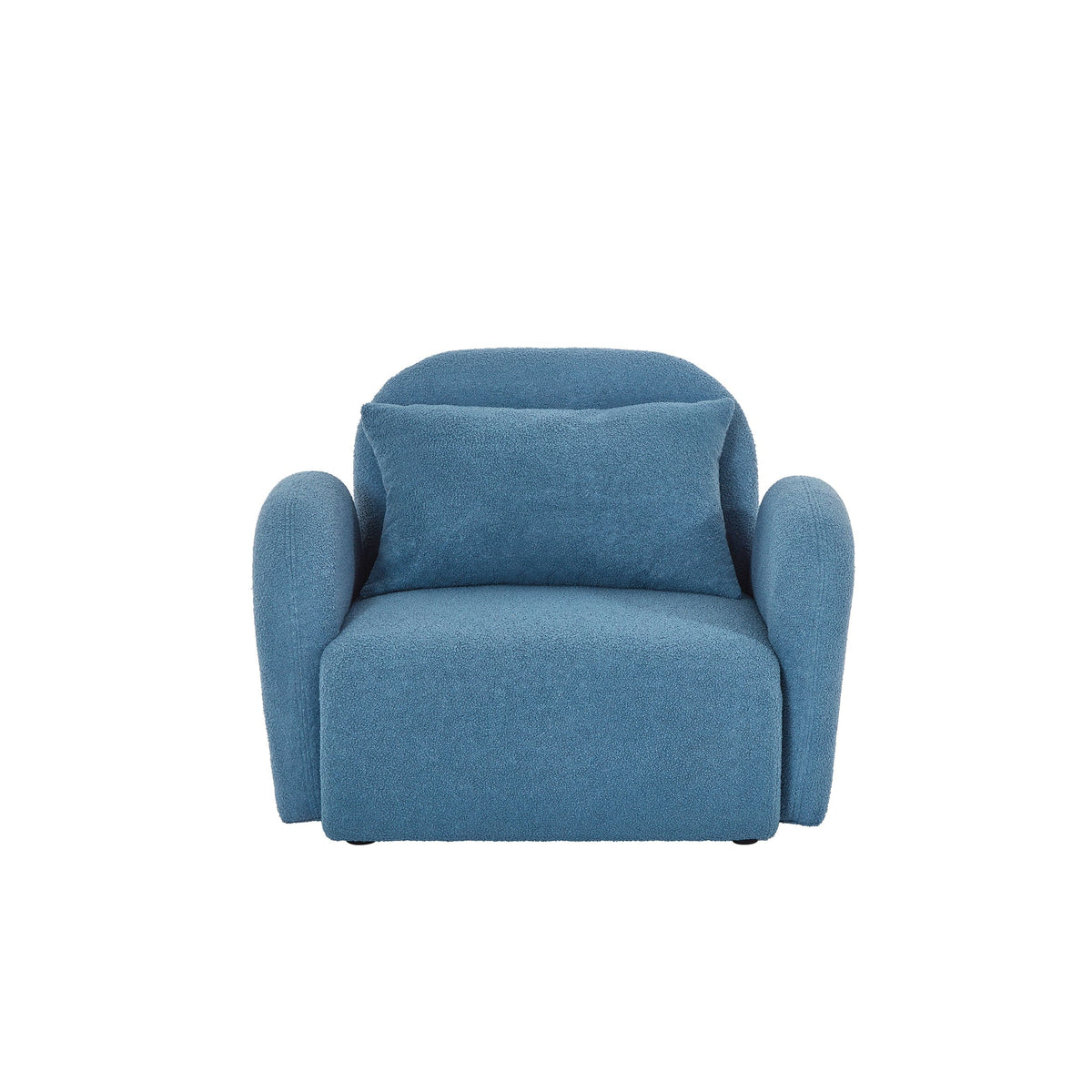 THE FURNITURE CO. Accent Chair Blue Teddy One-Seat Lazy Sofa Chair