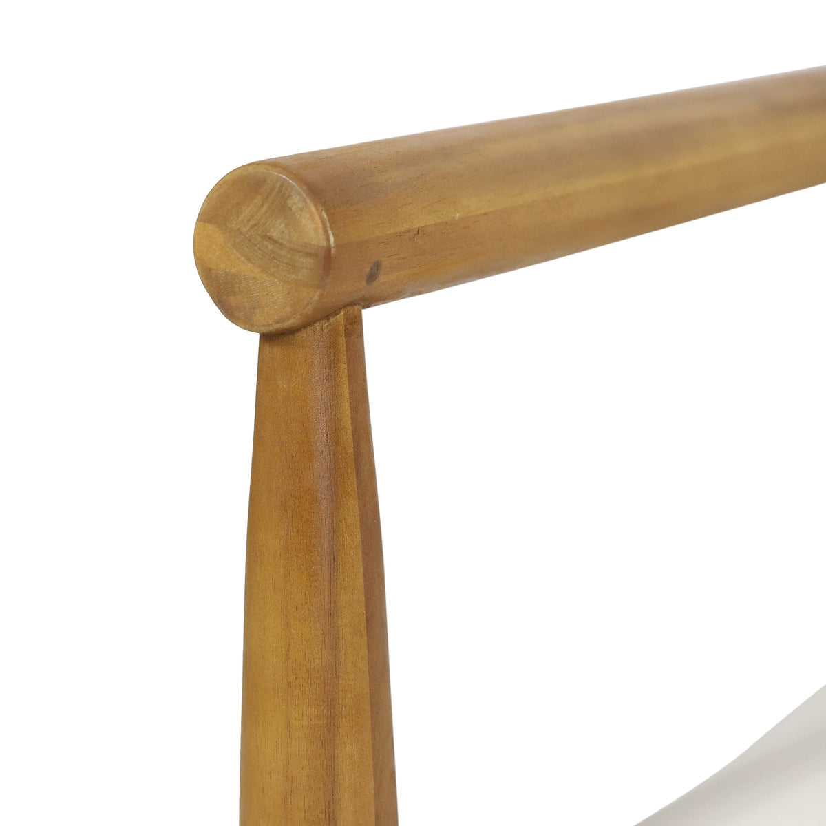 THE FURNITURE CO. Accent Chair Bonsallo Cream and Brown Acacia Wood Club Chair Set