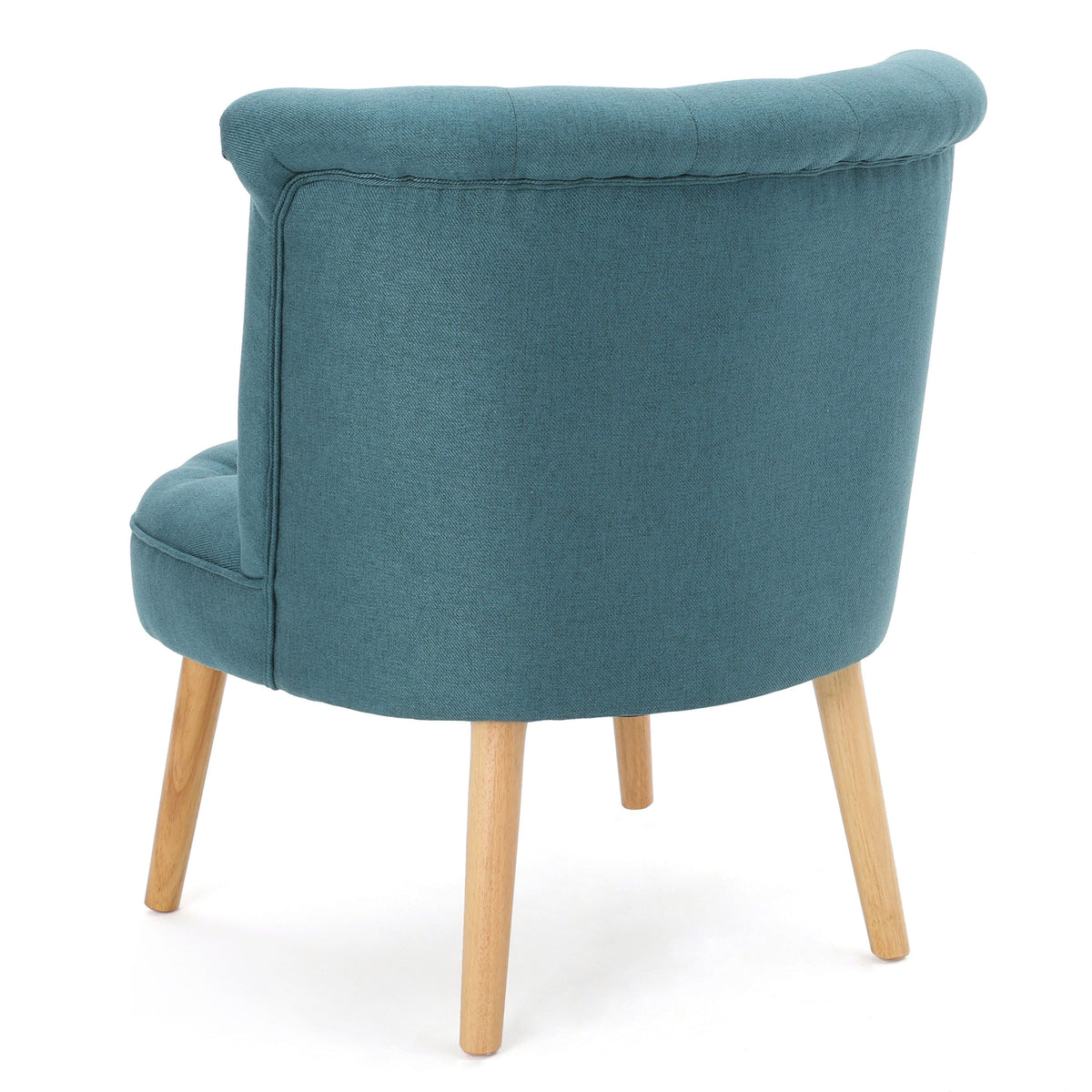 THE FURNITURE CO. Accent Chair Bordeaux Tufted Teal Mid-Century Fusion Button Tufted Chair