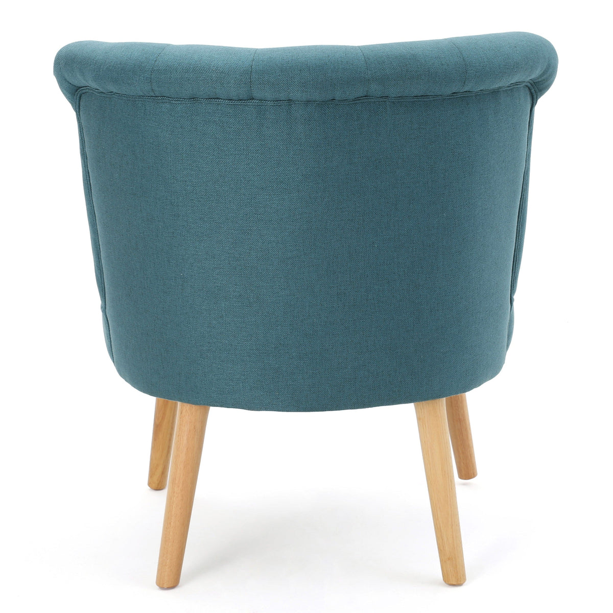 THE FURNITURE CO. Accent Chair Bordeaux Tufted Teal Mid-Century Fusion Button Tufted Chair