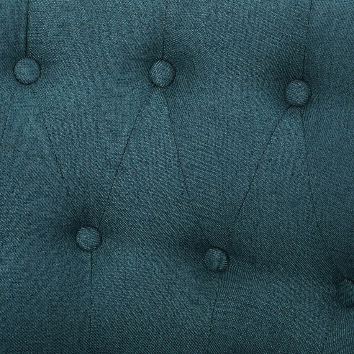 THE FURNITURE CO. Accent Chair Bordeaux Tufted Teal Mid-Century Fusion Button Tufted Chair