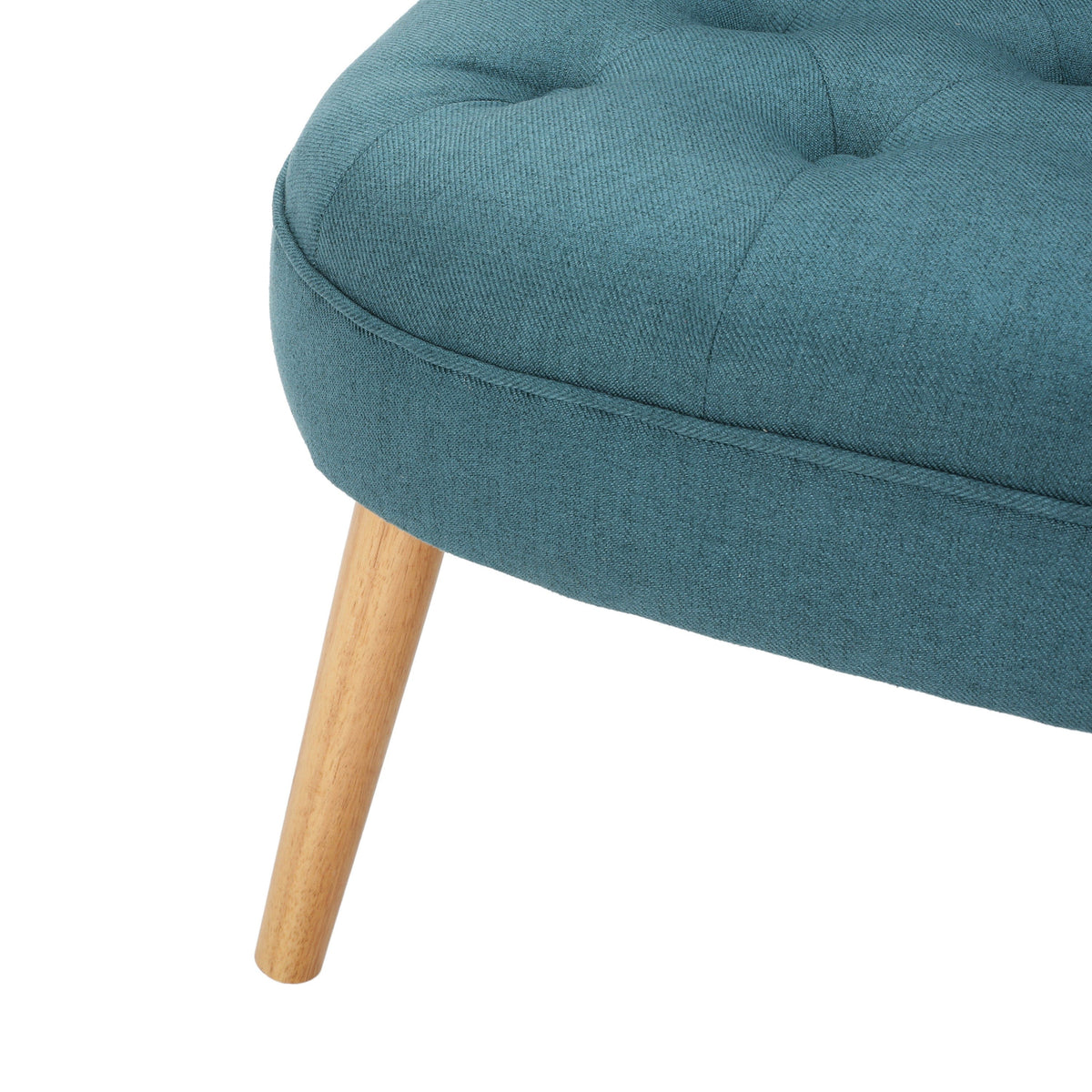THE FURNITURE CO. Accent Chair Bordeaux Tufted Teal Mid-Century Fusion Button Tufted Chair