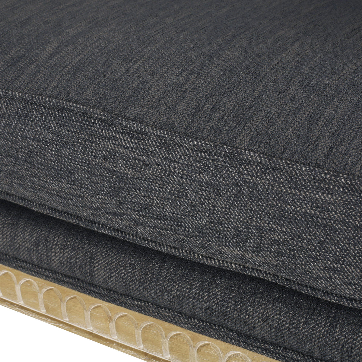 THE FURNITURE CO. Accent Chair Charcoal French Country-Inspired Club Chair – Weathered Finish with Rubberwood Frame