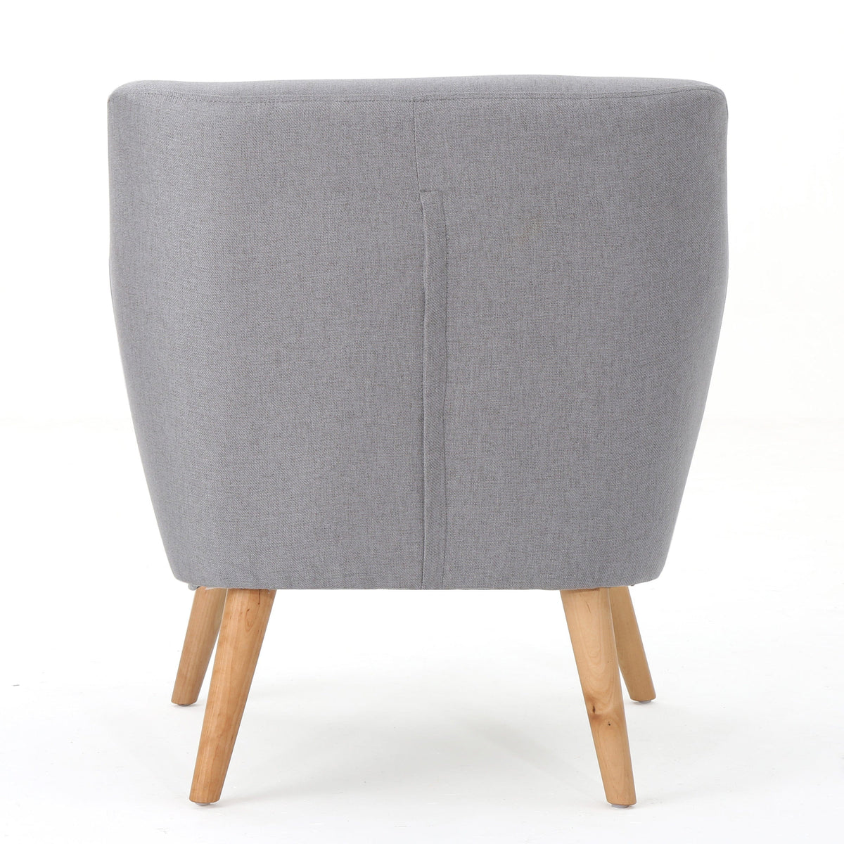 THE FURNITURE CO. Accent Chair Comfortable &amp; Stylish Club Chair Upholstered In Light Gray Fabric