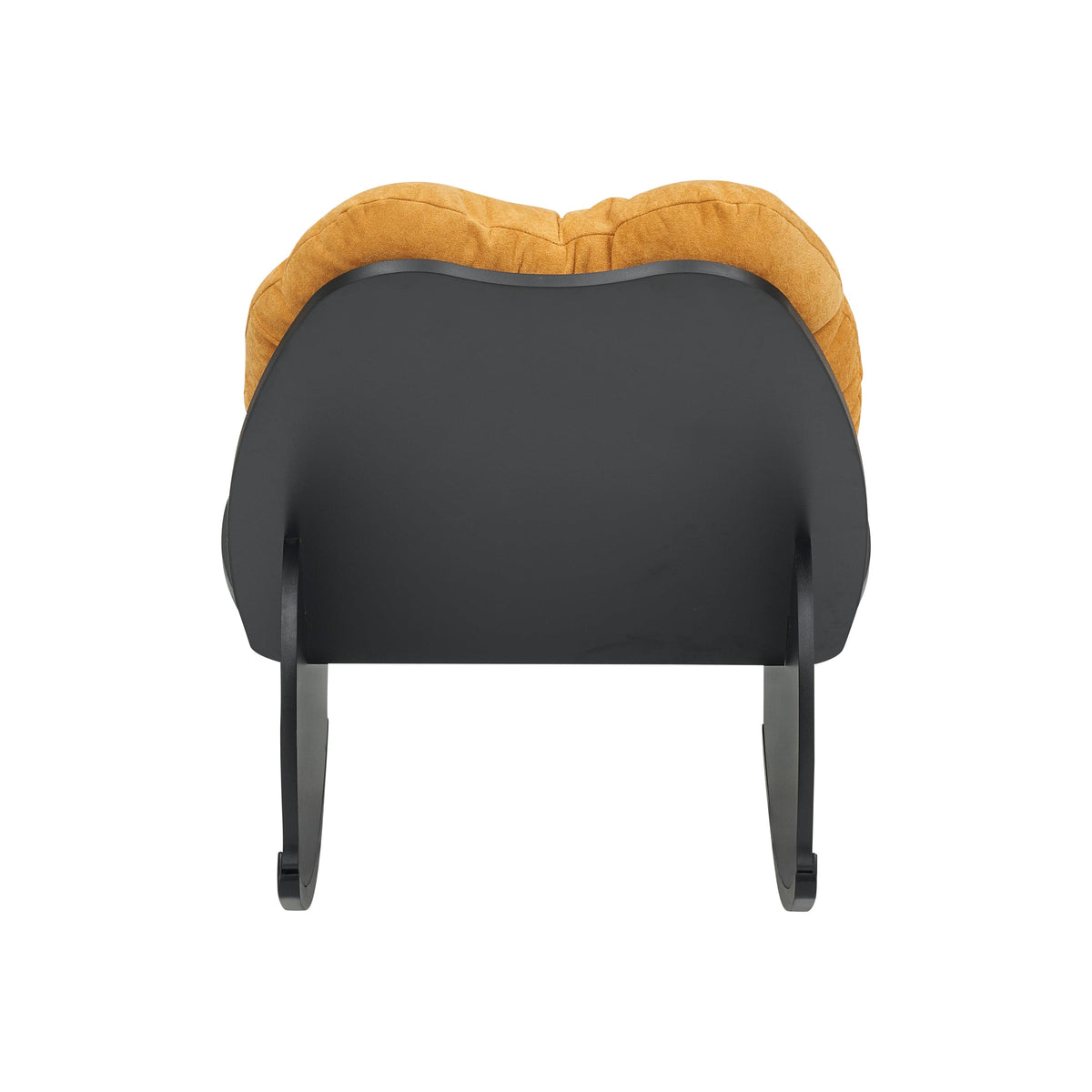 THE FURNITURE CO. Accent Chair Contemporary Yellow Velvet Compact Rocking Sofa