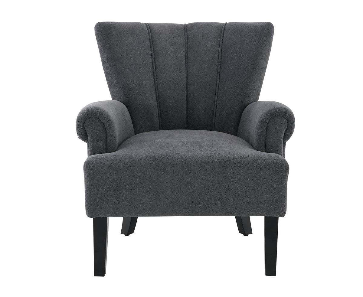 THE FURNITURE CO. Accent Chair Dark Gray Modern Accent Living Room Chairs